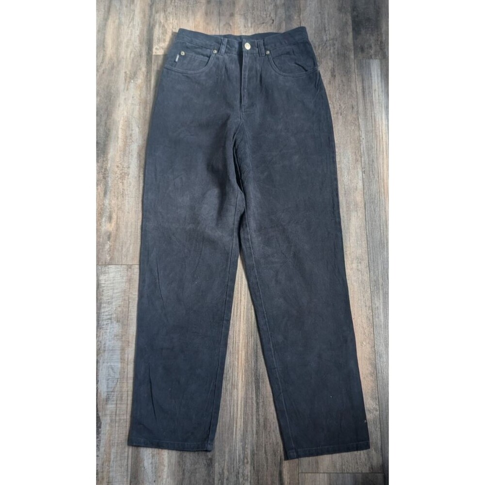 LRL Ralph Lauren Blue Pants Women's Size 8 29.5" Inseam Straight Leg High Rise